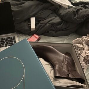 Nine West Brown Ankle Boots